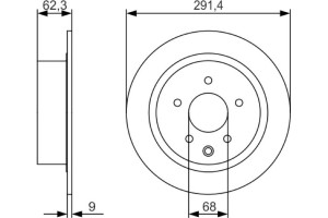 Bosch Δισκόπλακα - 0 986 479 R14