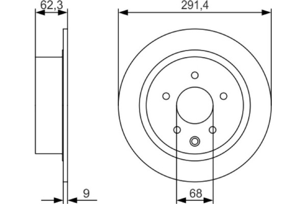 Bosch Δισκόπλακα - 0 986 479 R14