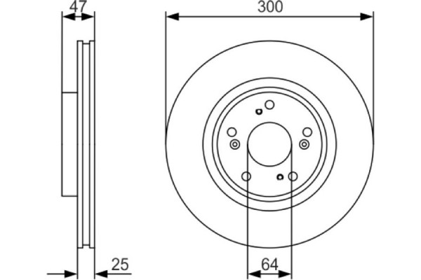 Bosch Δισκόπλακα - 0 986 479 R24