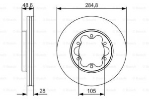 Bosch Δισκόπλακα - 0 986 479 R27
