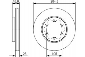 Bosch Δισκόπλακα - 0 986 479 R27