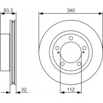 Bosch Δισκόπλακα - 0 986 479 R29