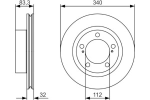 Bosch Δισκόπλακα - 0 986 479 R29