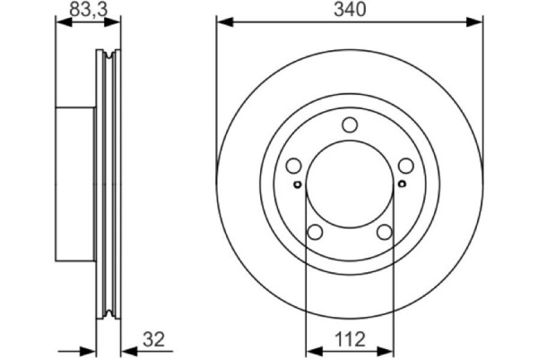 Bosch Δισκόπλακα - 0 986 479 R29