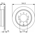 Bosch Δισκόπλακα - 0 986 479 R32 Bosch Δισκόπλακα - 0 986 479 R32