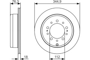 Bosch Δισκόπλακα - 0 986 479 R32