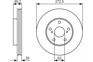 Bosch Δισκόπλακα - 0 986 479 R45
