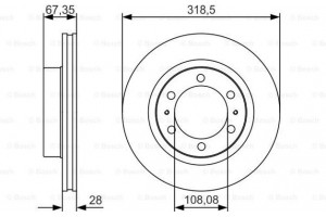 Bosch Δισκόπλακα - 0 986 479 R46