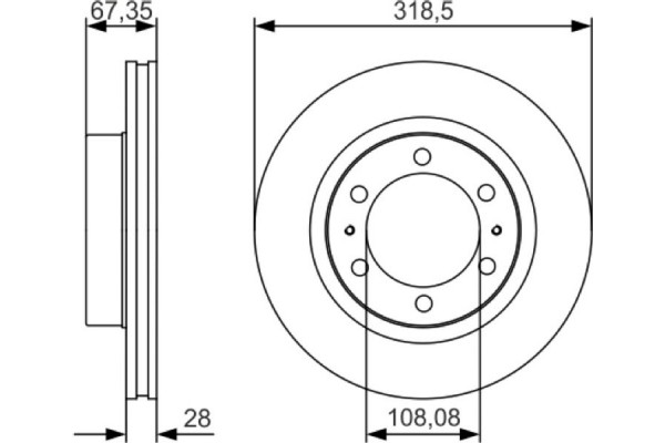 Bosch Δισκόπλακα - 0 986 479 R46
