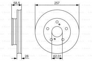 Bosch Δισκόπλακα - 0 986 479 R53