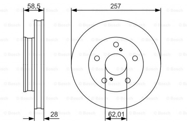 Bosch Δισκόπλακα - 0 986 479 R53