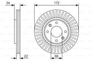 Bosch Δισκόπλακα - 0 986 479 R63