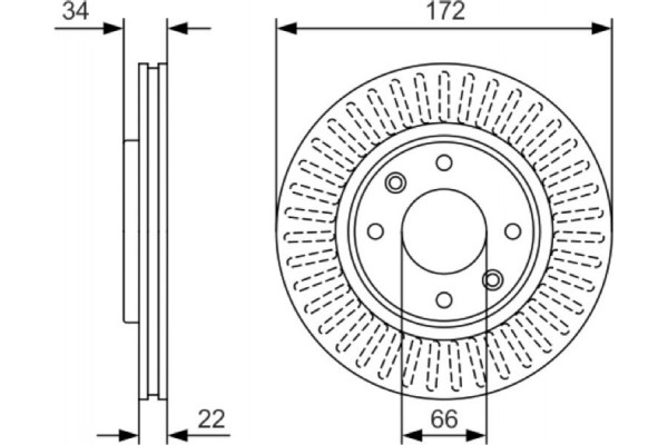 Bosch Δισκόπλακα - 0 986 479 R63