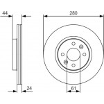 Bosch Δισκόπλακα - 0 986 479 R67