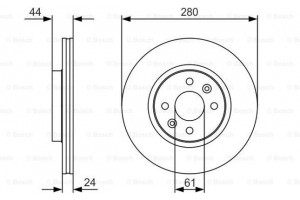 Bosch Δισκόπλακα - 0 986 479 R67