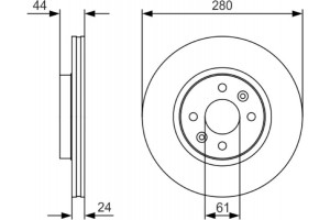 Bosch Δισκόπλακα - 0 986 479 R67