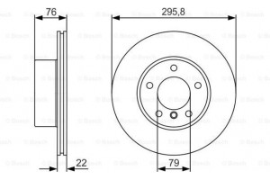 Bosch Δισκόπλακα - 0 986 479 R72