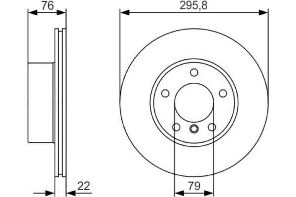 Bosch Δισκόπλακα - 0 986 479 R72 Bosch Δισκόπλακα - 0 986 479 R72
