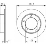 Bosch Δισκόπλακα - 0 986 479 R73 Bosch Δισκόπλακα - 0 986 479 R73