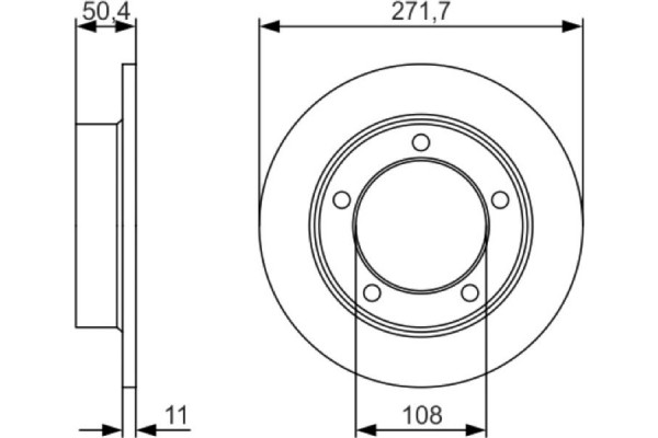 Bosch Δισκόπλακα - 0 986 479 R73 Bosch Δισκόπλακα - 0 986 479 R73