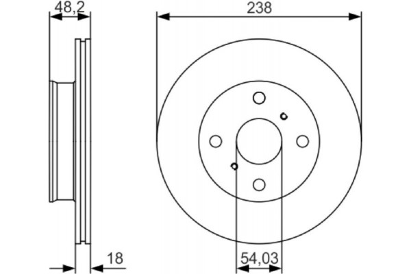 Bosch Δισκόπλακα - 0 986 479 R75