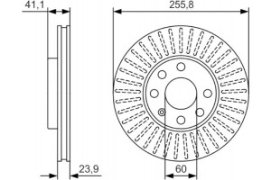 Bosch Δισκόπλακα - 0 986 479 R76