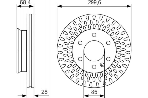 Bosch Δισκόπλακα - 0 986 479 R78