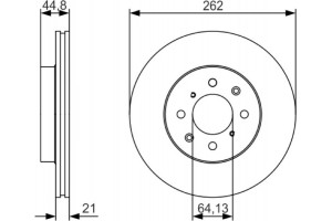 Bosch Δισκόπλακα - 0 986 479 R80