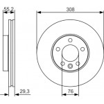 Bosch Δισκόπλακα - 0 986 479 R84 Bosch Δισκόπλακα - 0 986 479 R84