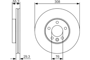 Bosch Δισκόπλακα - 0 986 479 R84