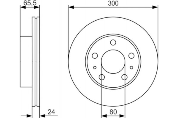 Bosch Δισκόπλακα - 0 986 479 R86
