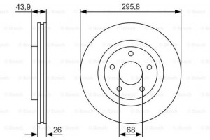 Bosch Δισκόπλακα - 0 986 479 R89
