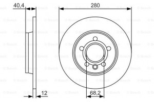 Bosch Δισκόπλακα - 0 986 479 R91