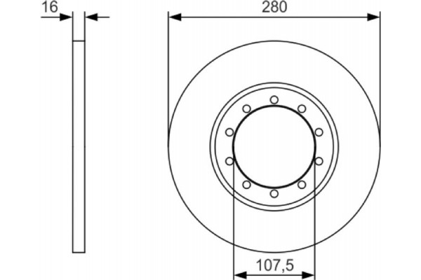 Bosch Δισκόπλακα - 0 986 479 R92
