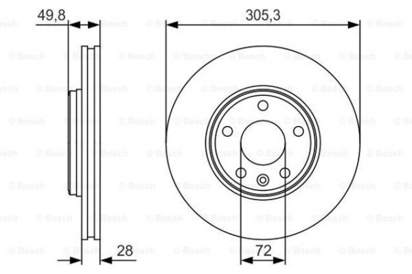 Bosch Δισκόπλακα - 0 986 479 R93