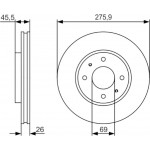 Bosch Δισκόπλακα - 0 986 479 R94