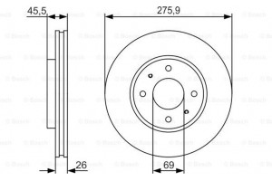 Bosch Δισκόπλακα - 0 986 479 R94