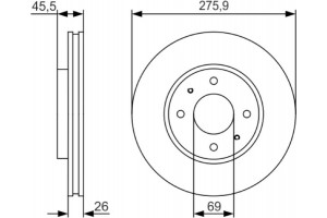 Bosch Δισκόπλακα - 0 986 479 R94
