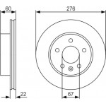 Bosch Δισκόπλακα - 0 986 479 R95