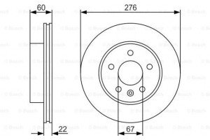 Bosch Δισκόπλακα - 0 986 479 R95