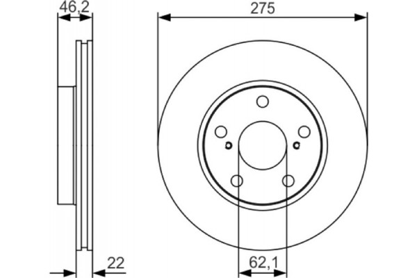 Bosch Δισκόπλακα - 0 986 479 R97
