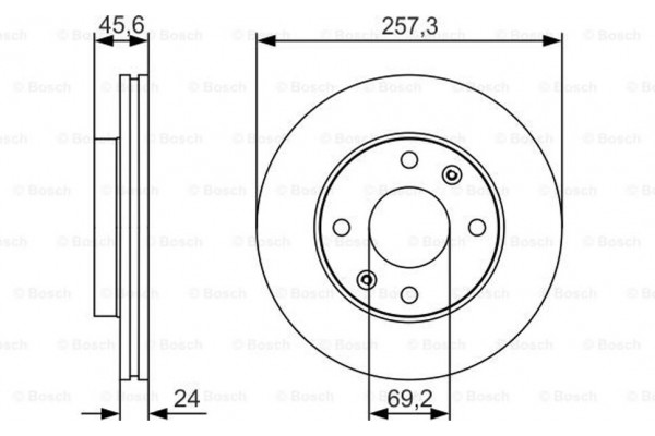 Bosch Δισκόπλακα - 0 986 479 S03
