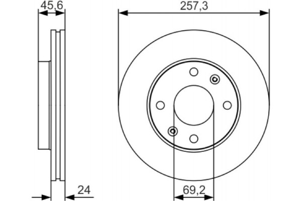 Bosch Δισκόπλακα - 0 986 479 S03