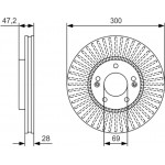 Bosch Δισκόπλακα - 0 986 479 S14