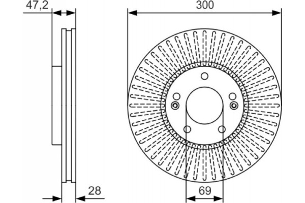 Bosch Δισκόπλακα - 0 986 479 S14