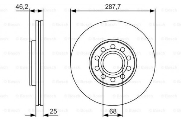 Bosch Δισκόπλακα - 0 986 479 S19