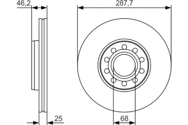 Bosch Δισκόπλακα - 0 986 479 S19