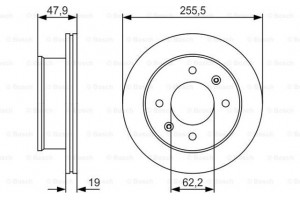 Bosch Δισκόπλακα - 0 986 479 S21