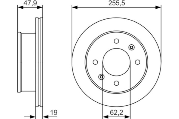 Bosch Δισκόπλακα - 0 986 479 S21