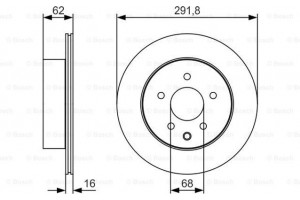 Bosch Δισκόπλακα - 0 986 479 S31
